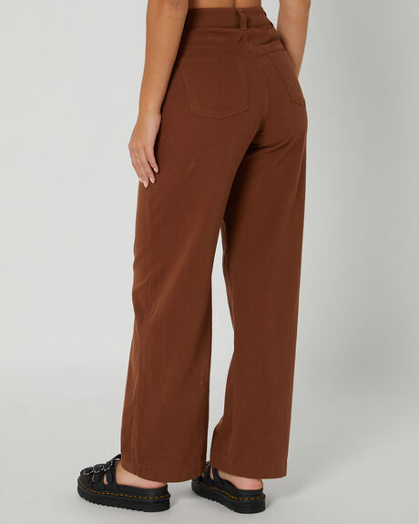 BROWN WOMENS CLOTHING RUSTY PANTS - PAL1324-BRN