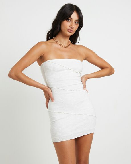 WHITE WOMENS CLOTHING NEON HART DRESSES - 1000106496-WHT-XXS