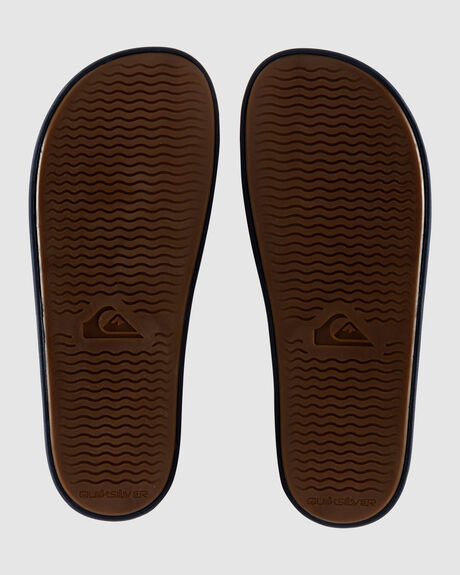 BLUE MENS FOOTWEAR QUIKSILVER SLIDES - AQYL100867-BYJ3