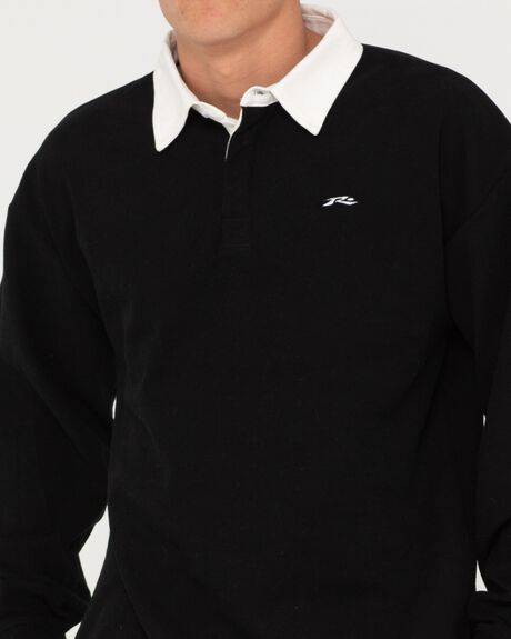 BLACK MENS CLOTHING RUSTY SHIRTS - W23-MWM0375-BLK-1S