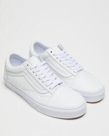 Vans Old Skool Premium Leather Shoe True White SurfStitch