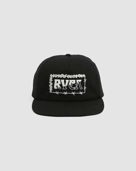 BLACK MENS ACCESSORIES RVCA HEADWEAR - UVYHA00179-BLK