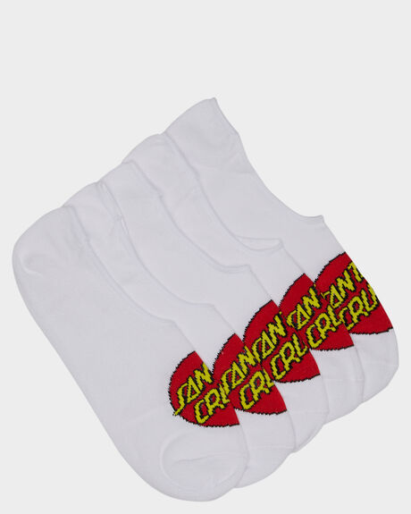 WHITE MENS ACCESSORIES SANTA CRUZ SOCKS + UNDERWEAR - SC-MZNC094WHI