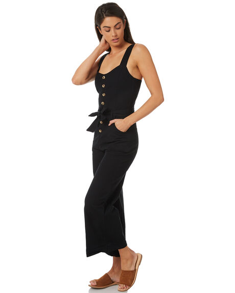 BLACK WOMENS CLOTHING BILLABONG PLAYSUITS + OVERALLS - 6581502BLK