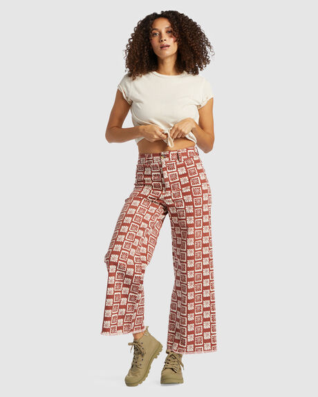 DEEP SIENNA WOMENS CLOTHING BILLABONG PANTS - ABJNP00352-RSA0
