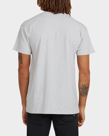 LIGHT GREY HEATHER MENS CLOTHING BILLABONG T-SHIRTS + SINGLETS - UBYZT00162-LGH