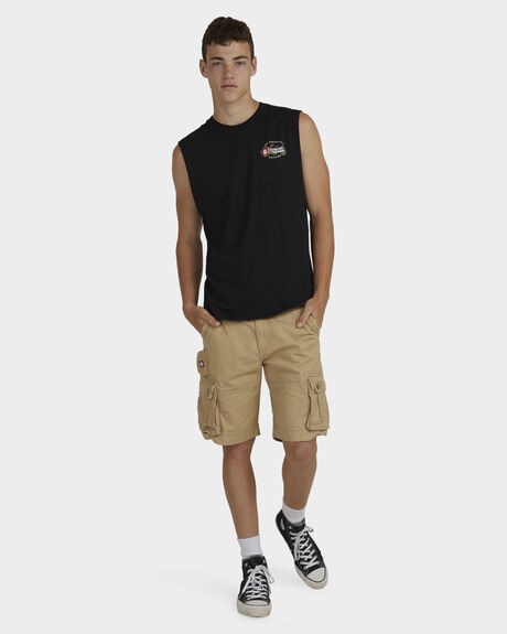 FLINT BLACK MENS CLOTHING ELEMENT SINGLETS + TANKS - ULYZT00127-FBK