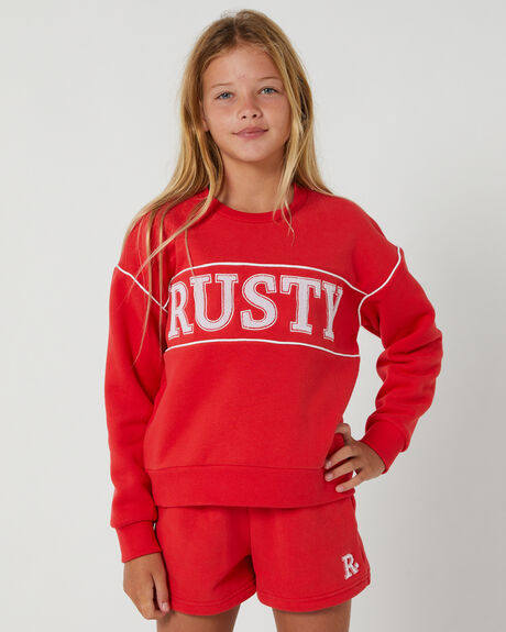 RADIANT RED KIDS YOUTH GIRLS RUSTY JUMPERS + HOODIES - FTG0024RAR