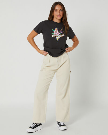 BLACK WOMENS CLOTHING MISFIT TEES - MT135002BLK