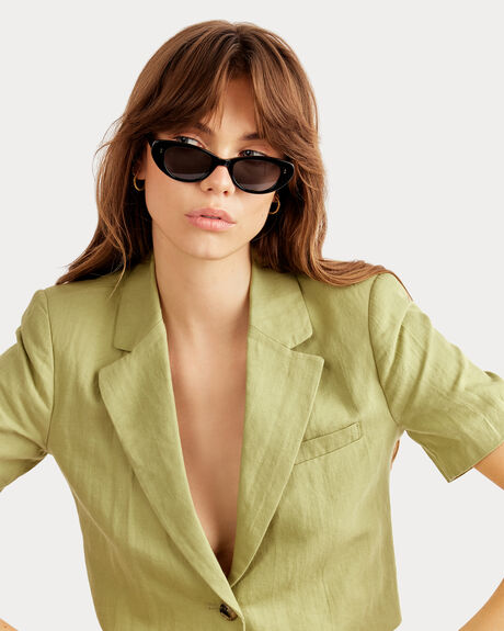 BLACK WOMENS ACCESSORIES STATUS ANXIETY SUNGLASSES - SA9661