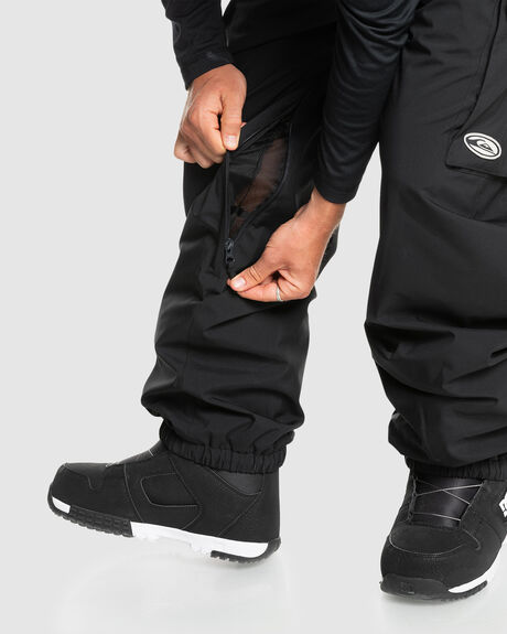 TRUE BLACK SNOW MENS QUIKSILVER SNOW PANTS - EQYTP03215-KVJ0
