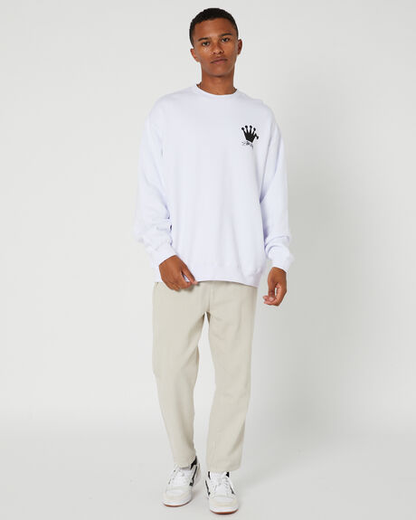 WHITE MENS CLOTHING STUSSY JUMPERS - ST036201WHITE