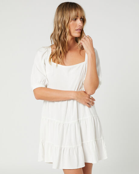 WHITE WOMENS CLOTHING RUSTY DRESSES - DRL1177WHT