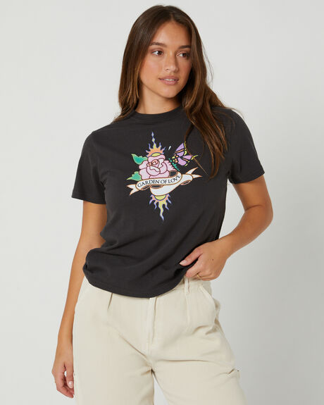 BLACK WOMENS CLOTHING MISFIT TEES - MT135002BLK