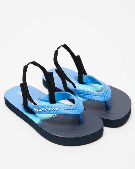 BLUE KIDS BOYS RIP CURL SLIDES + THONGS - 16CBOT0070