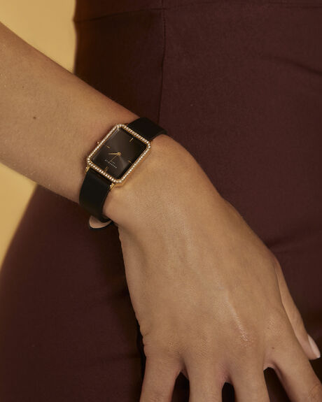 BLACK WOMENS ACCESSORIES ROSEFIELD WATCHES - OBBLG-O51BLACK