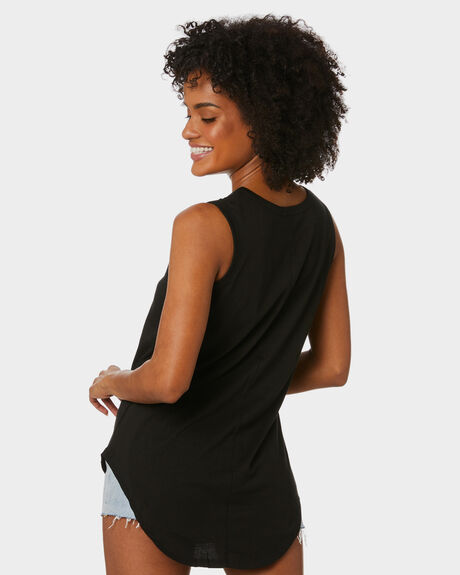 BLACK WOMENS CLOTHING BETTY BASICS SINGLETS - BB266BLK