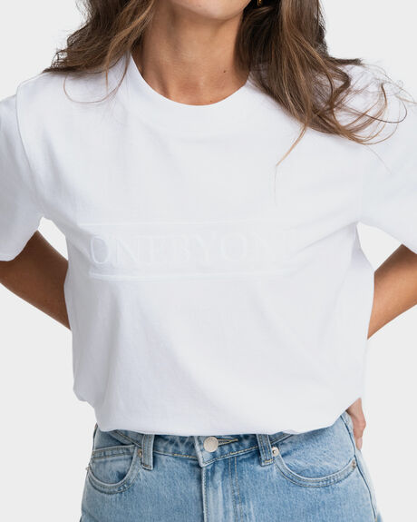 WHITE WOMENS CLOTHING ONEBYONE TEES - OBO-924-XS