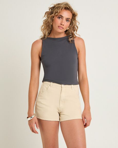 GREY WOMENS CLOTHING GENERAL PANTS CO. BASICS TOPS - GPWS25737-CHR