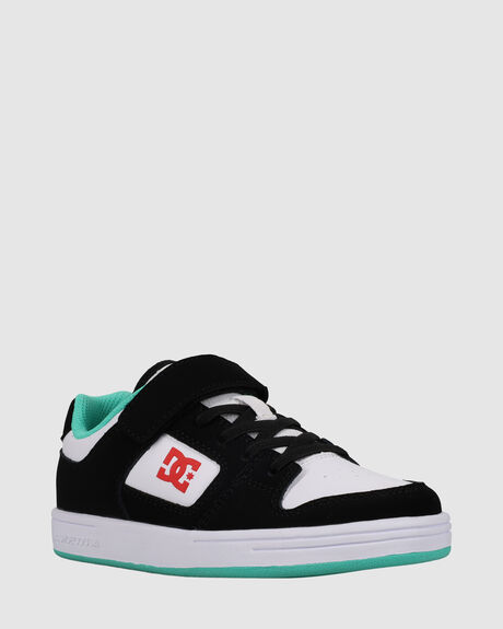 BLACK/ORANGE/GREEN KIDS BOYS DC SHOES SNEAKERS - ADBS300378-XKNG