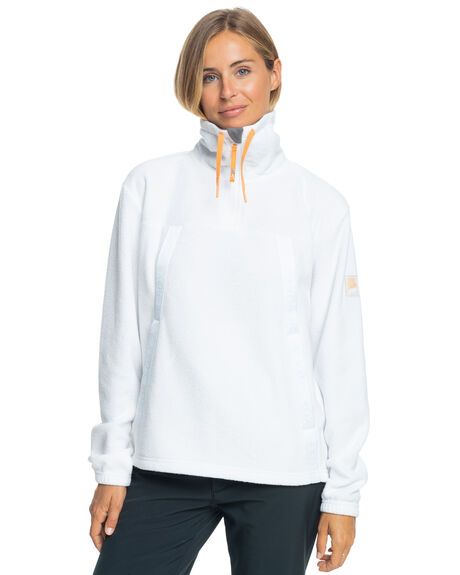 BRIGHT WHITE WOMENS CLOTHING ROXY JUMPERS - ERJFT04713-WBB0