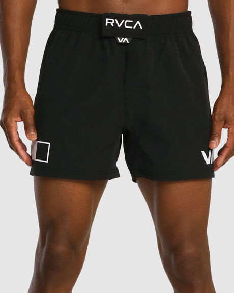 BLACK MENS CLOTHING RVCA SPORTSWEAR - AVYWS00213-BLK