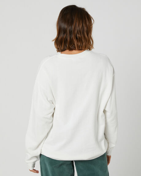 WASHED WHITE WOMENS CLOTHING MISFIT JUMPERS - MT126305WSHW