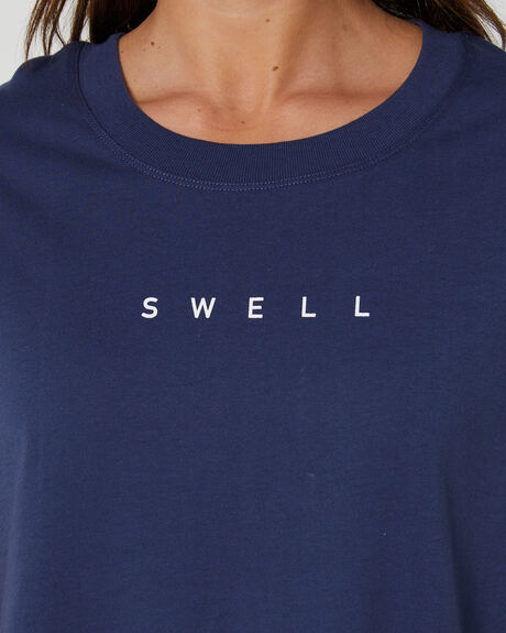 NAVY WOMENS CLOTHING SWELL T-SHIRTS + SINGLETS - SWWW23120.NVY