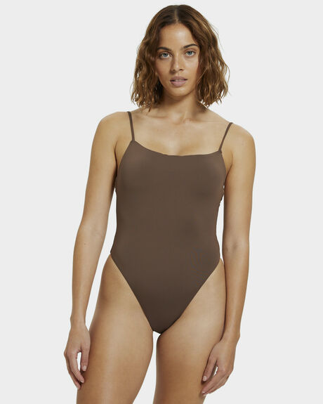 CHOCOLATE BROWN WOMENS SWIMWEAR SUBTITLED ONE PIECES - 39066700022