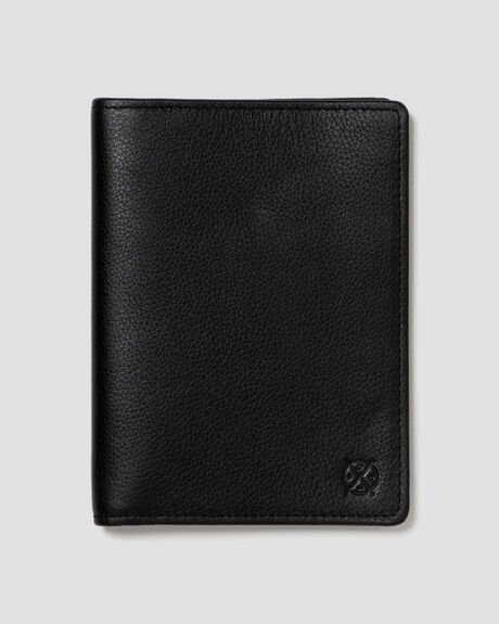 BLACK MENS ACCESSORIES STITCH AND HIDE WALLETS - TC_ATLAS_BLACK