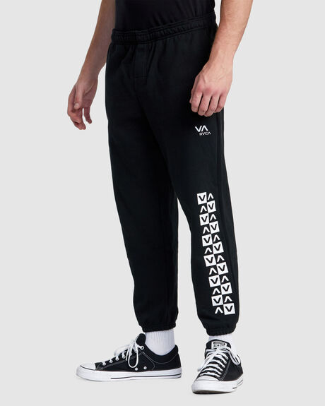 BLACK MENS CLOTHING RVCA PANTS - AVYNP00201-BLK