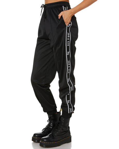 Jagger And Stone The Storm Satin Tracksuit Pants - Black | SurfStitch
