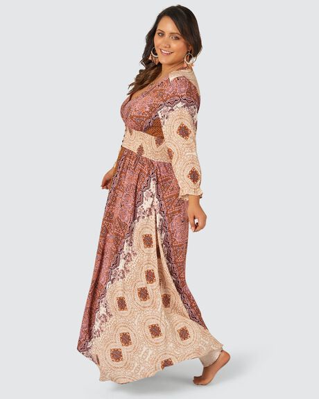 PAISLEY PRINT WOMENS CLOTHING THE POETIC GYPSY DRESSES - CPSS19509001-10