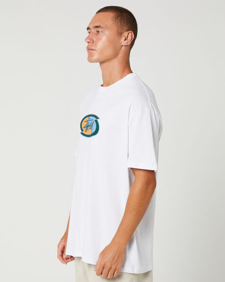 WHITE MENS CLOTHING STUSSY GRAPHIC TEES - ST035008WHITE