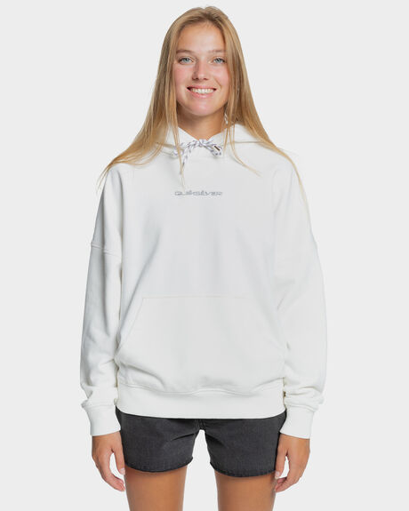 LILY WHITE WOMENS CLOTHING QUIKSILVER HOODIES - EQWFT03042-WCQ0