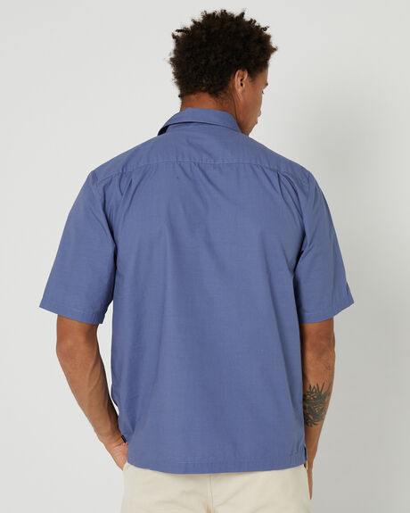 PACIFIC BLUE MENS CLOTHING BRIXTON SHIRTS - 1325PACBL