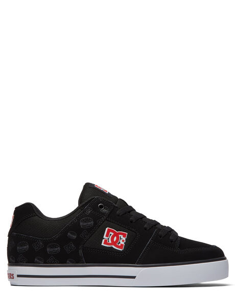 BLACK WHITE RED A MENS FOOTWEAR DC SHOES SNEAKERS - ADYS400069-XKWR