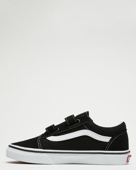 BLACK / TRUE WHITE KIDS BOYS VANS SNEAKERS - VN-0VHE6BT