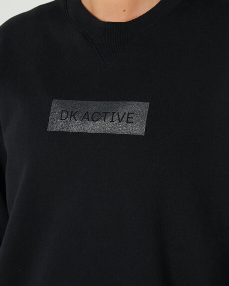 BLACK WOMENS ACTIVEWEAR DK ACTIVE JUMPERS + JACKETS - DK11-013-BLK-XS