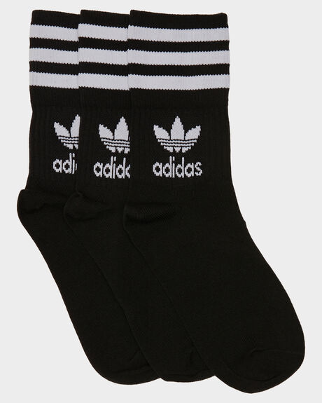 BLACK WHITE MENS ACCESSORIES ADIDAS SOCKS + UNDERWEAR - GD3576BLKWT