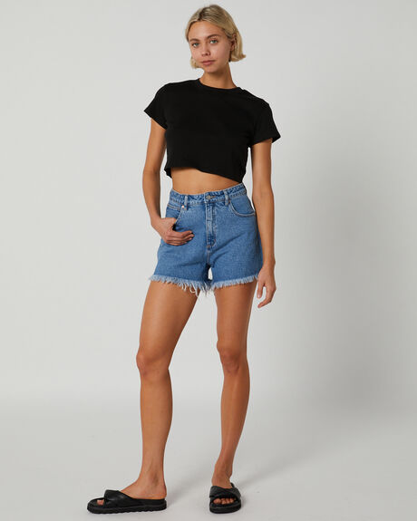 BLACK WOMENS CLOTHING RIP CURL T-SHIRTS + SINGLETS - 08AWTE0090