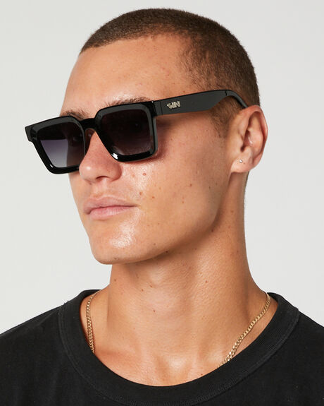 BLACK SMOKE MENS ACCESSORIES SIN EYEWEAR SUNGLASSES - 12140-01BLKSMK