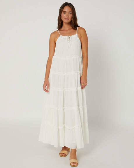 WHITE LUREX WOMENS CLOTHING CHARLIE HOLIDAY DRESSES - MBW6017WLX