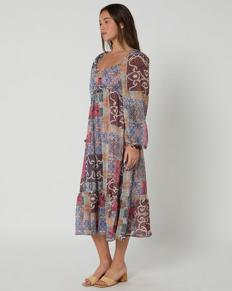 PAISLEY PATCHWORK WOMENS CLOTHING MINKPINK DRESSES - MG2402573-PAISLEY