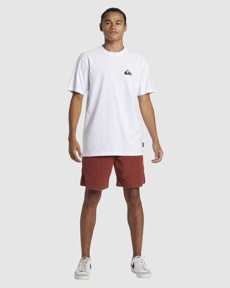 WHITE MENS CLOTHING QUIKSILVER T-SHIRTS + SINGLETS - AQYZT09600-WBB0