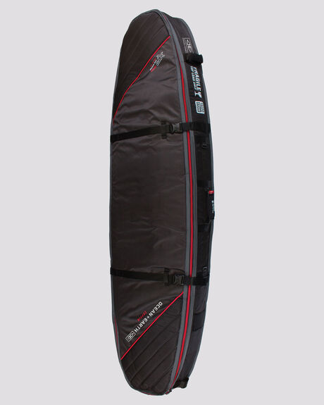 BLACK RED BOARDSPORTS SURF OCEAN AND EARTH BOARDCOVERS - SCSB06BLKRE