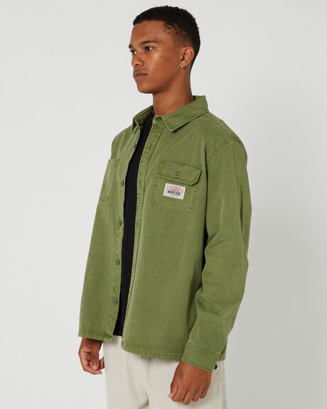 PIGMENT MILITARY MENS CLOTHING STUSSY SHIRTS - ST035408MILIT
