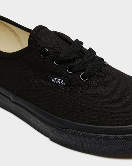 Vans Authentic Shoe - Youth - Black Black | SurfStitch