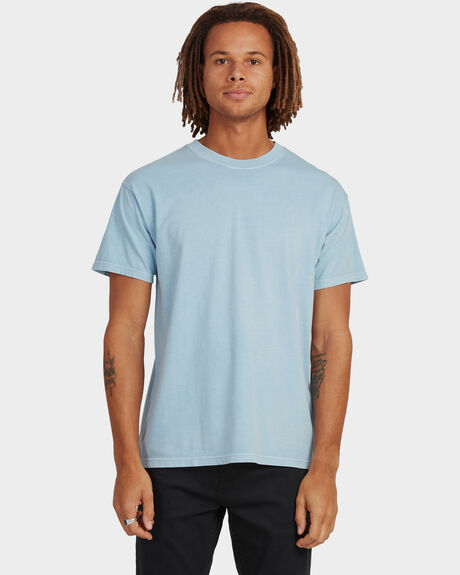 DUSTY BLUE MENS CLOTHING BILLABONG T-SHIRTS + SINGLETS - UBYZT00162-DYB