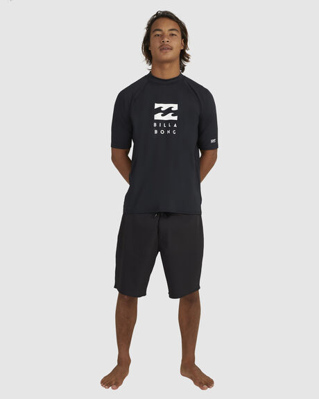 BLACK SURF MENS BILLABONG RASHVESTS - UBYWR00122-BLK